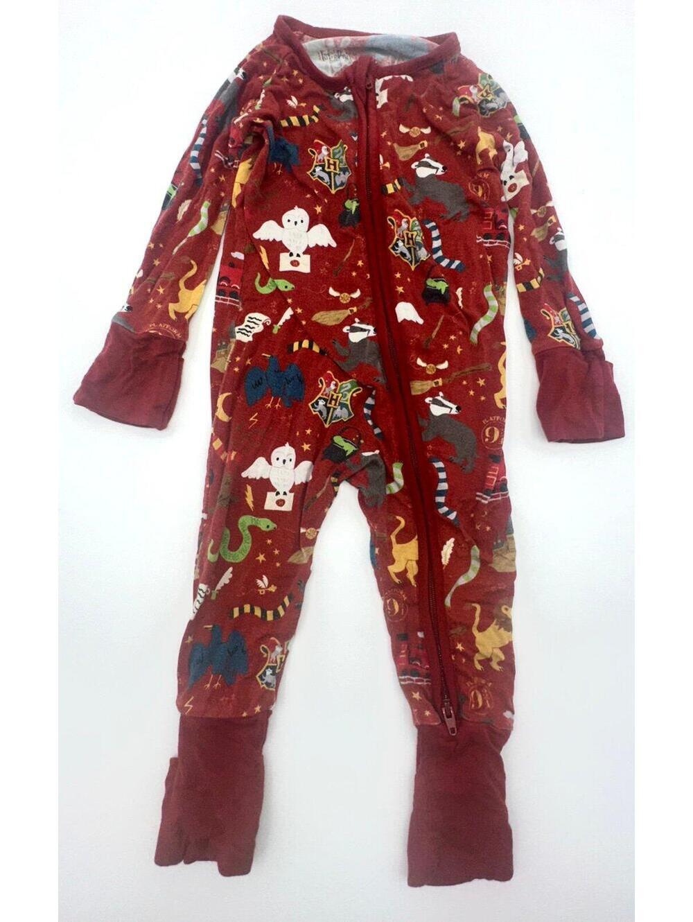 Little Sleepies Zippy 6–12M – Harry Potter Hogwarts Print OG